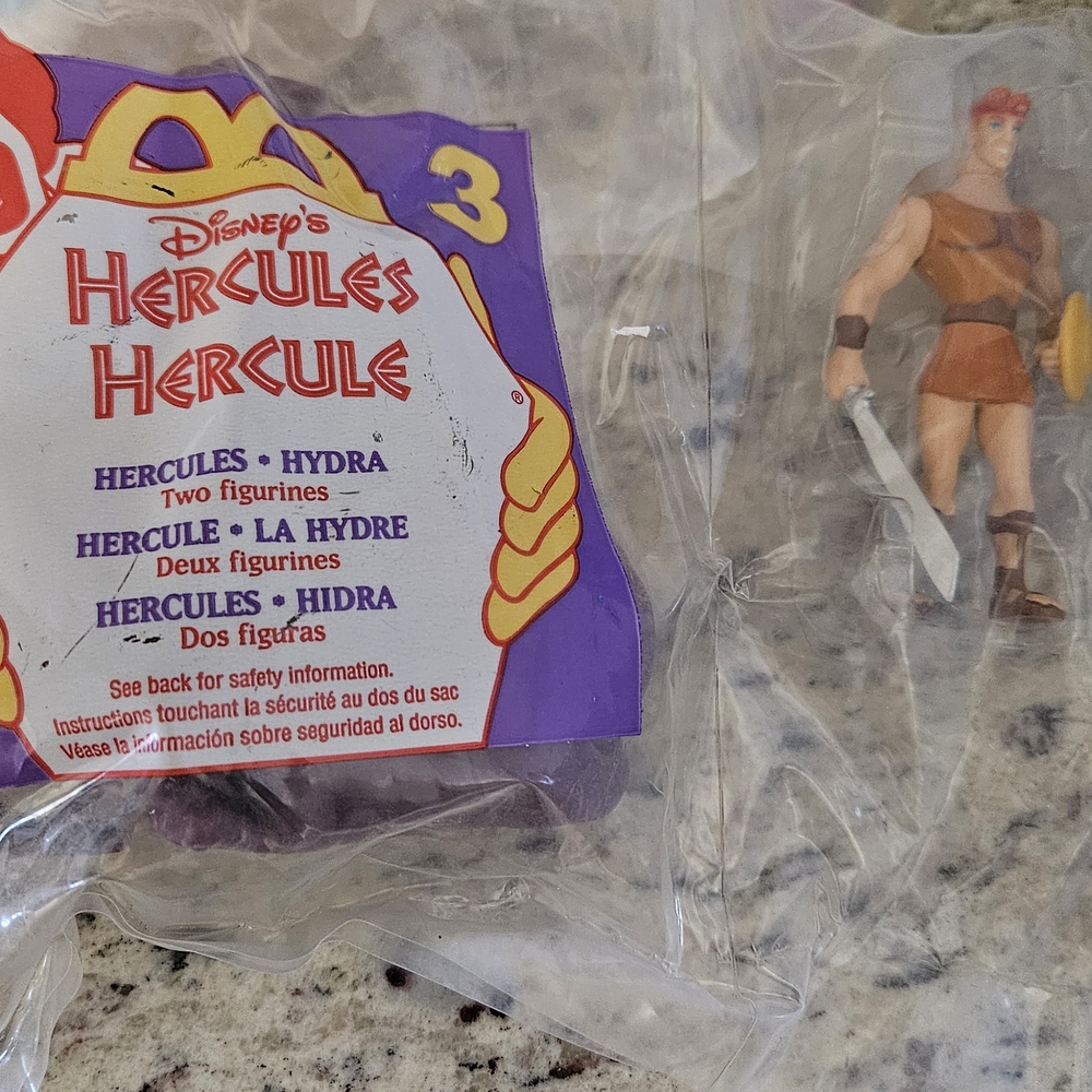 NEW IN BAG 1997 set of 7 Hercules Mcdonalds Toys - Picture 4 of 8